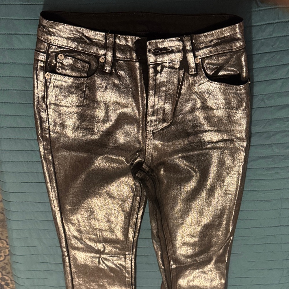 Glamorous Metallic Skinny Jeans